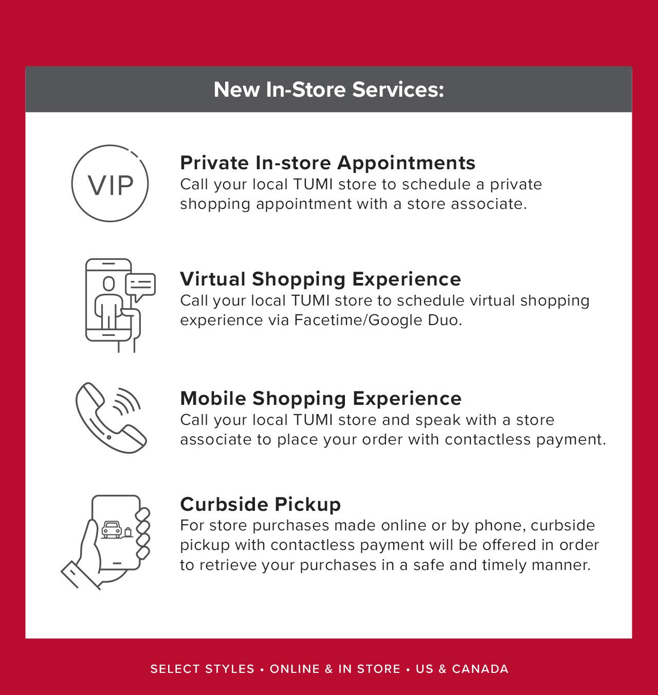 New In-Store Services