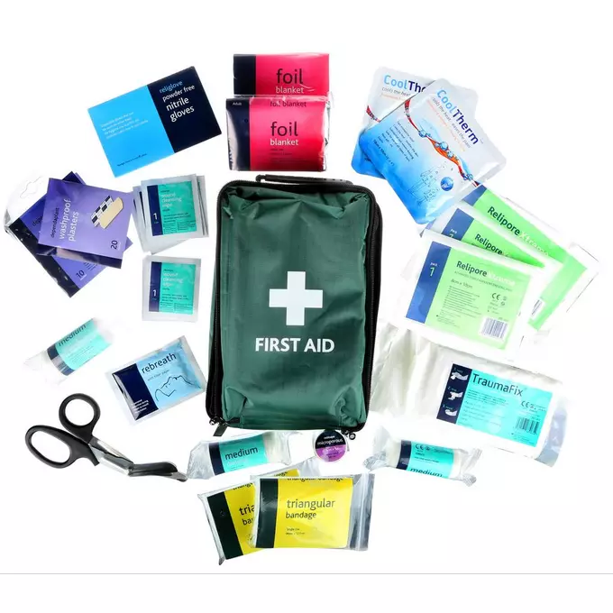 Complete European Vehicle Safety Kit with DIN First Aid Kit