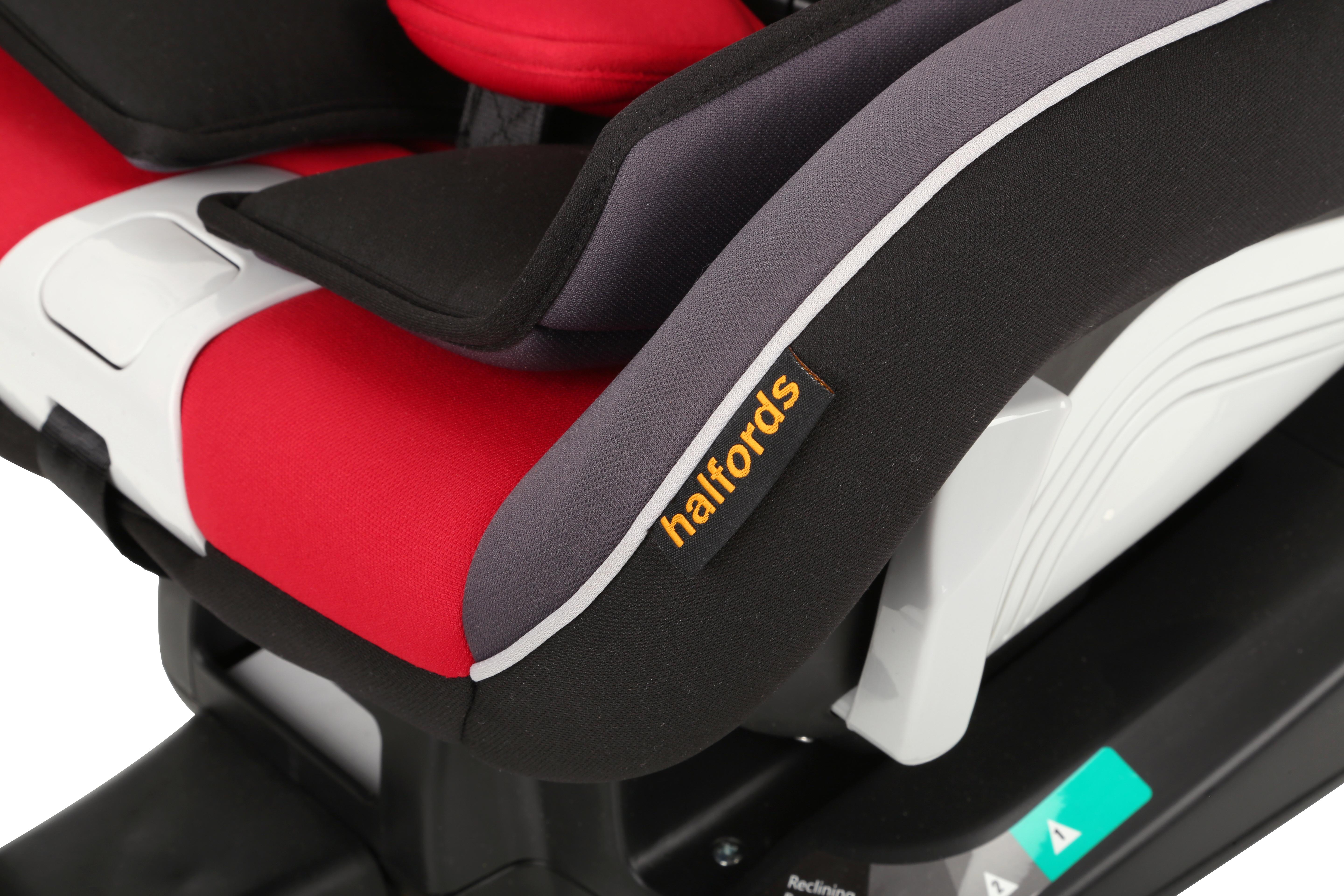 halfords child car seats isofix