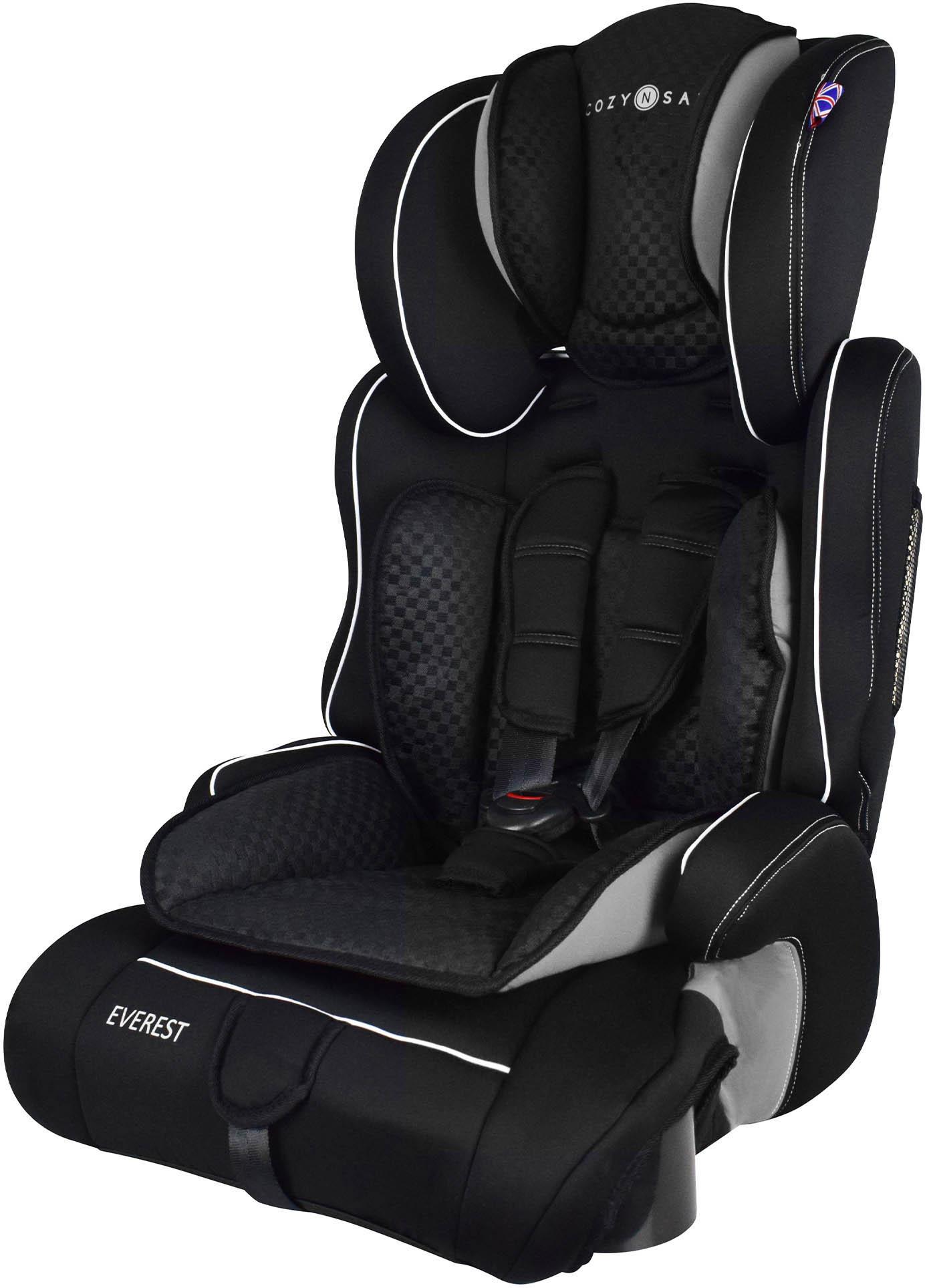 BNIB Everest Car Seat Group 1-2-3 Black//Red Cozy N Safe