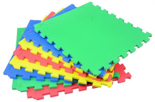 Rolson 8pc Coloured Inter Locking Floor Mat