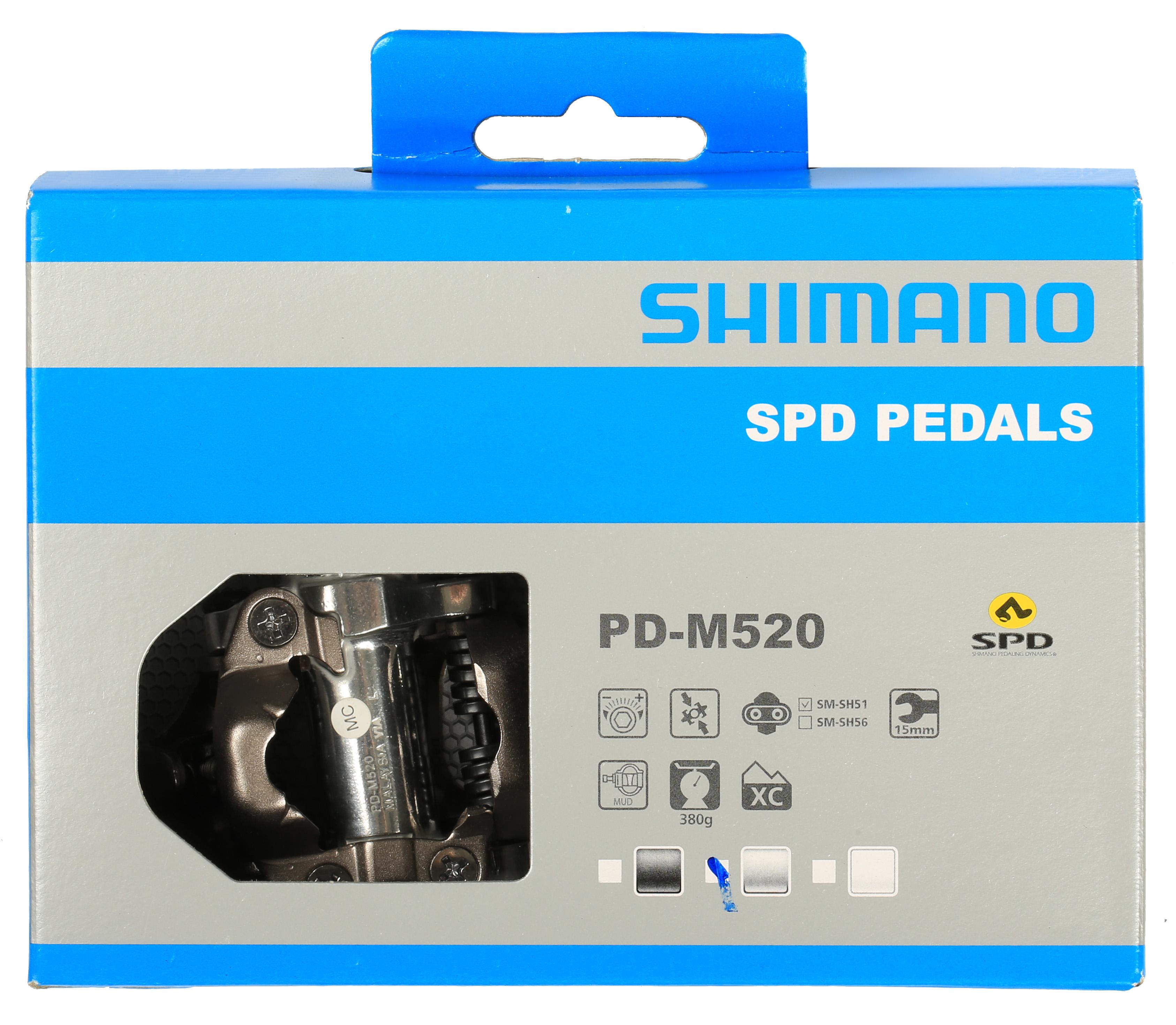 shimano m520 spd pedals