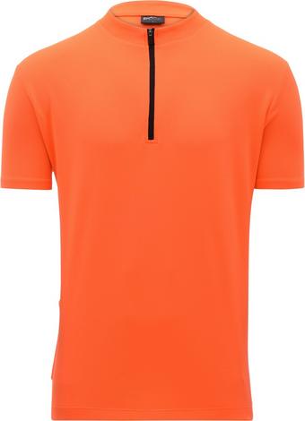 orange short sleeve cycling jersey