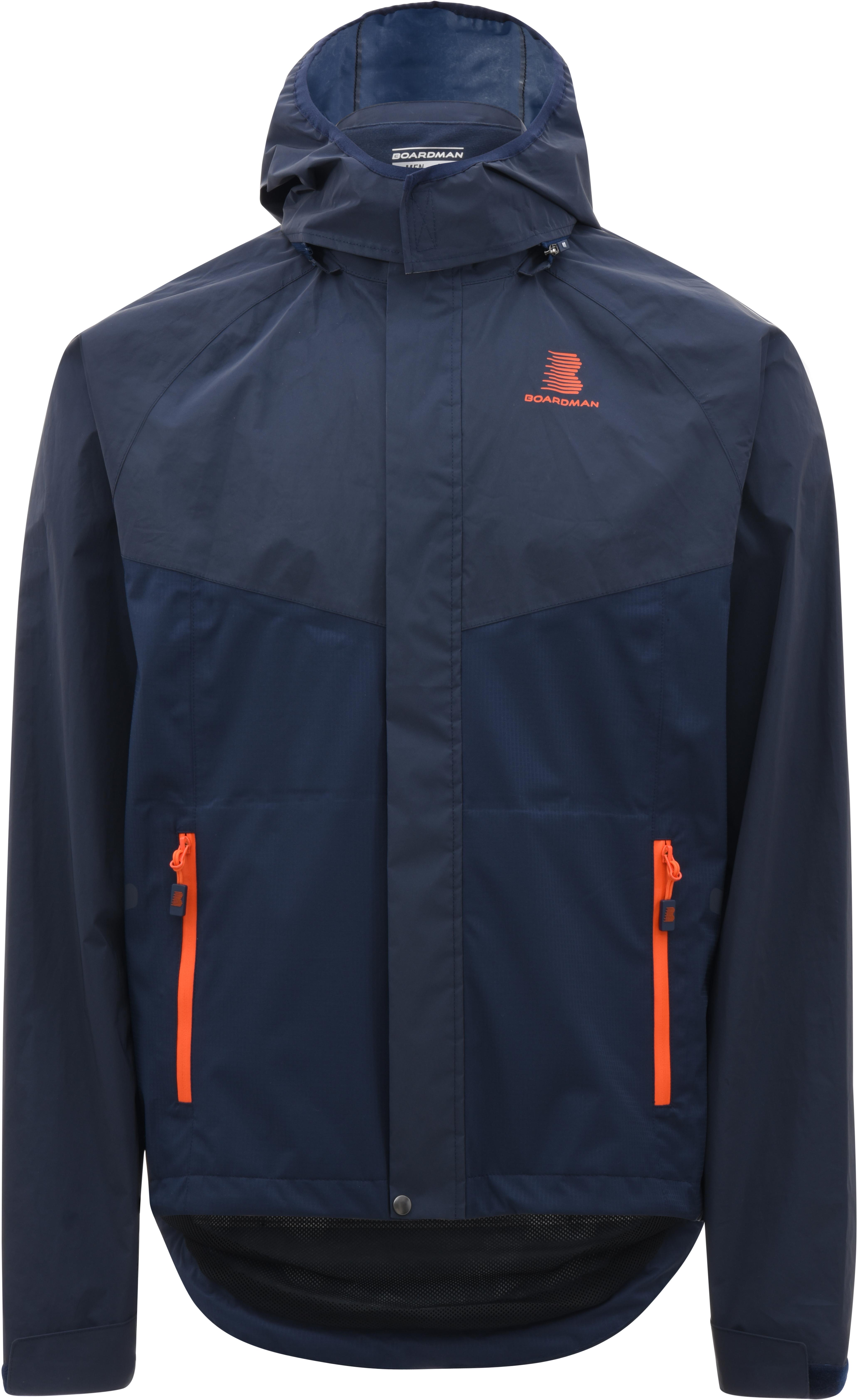 boardman mens reflective removable sleeve cycling jacket