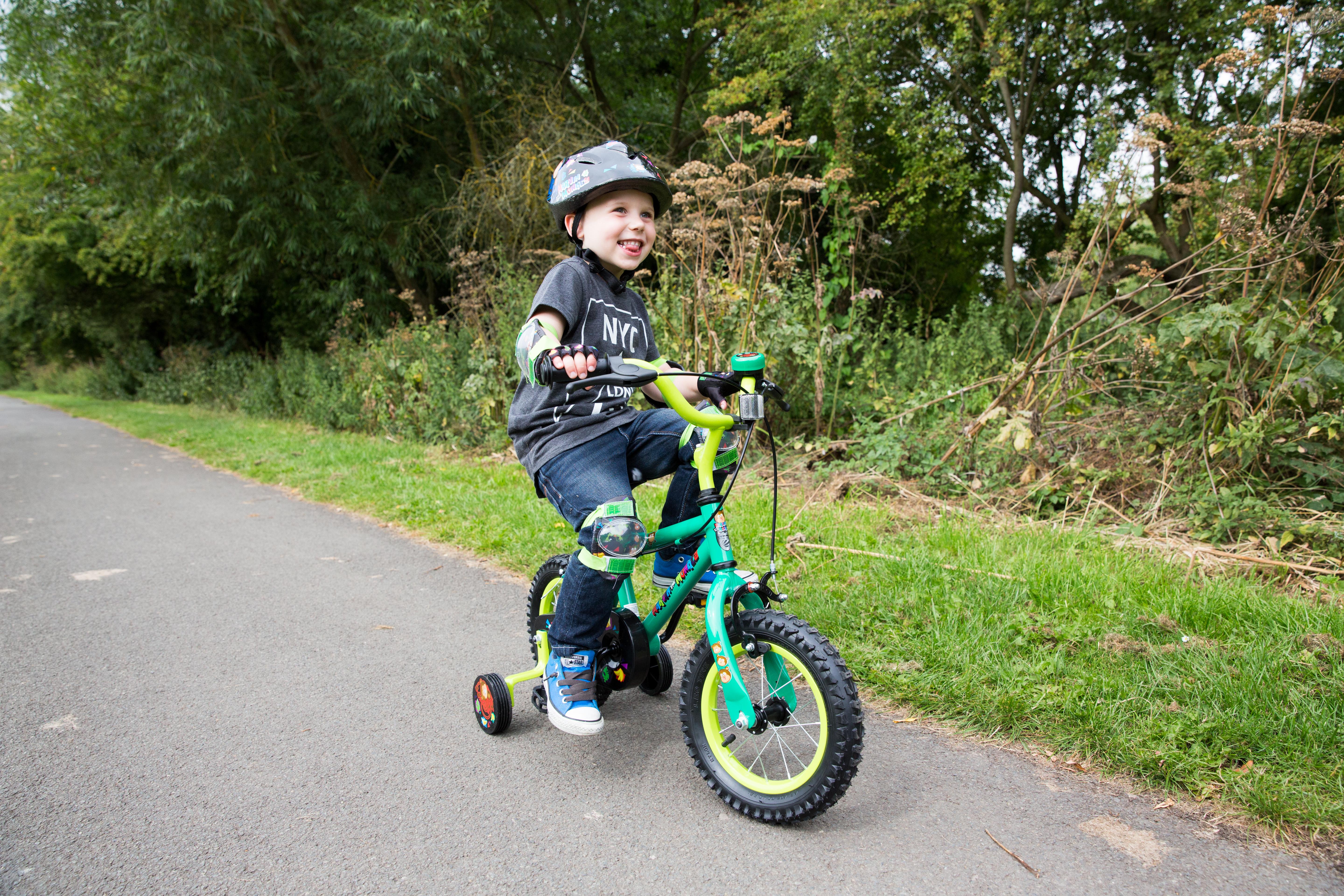 adult learning to ride a bike