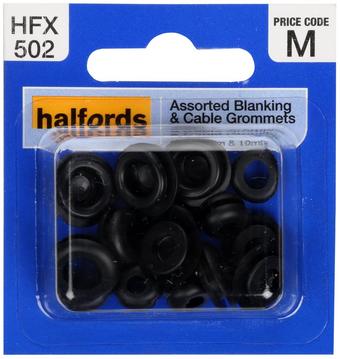 Halfords Assorted Blanking & Cable Grommets (HFX502) | Halfords UK