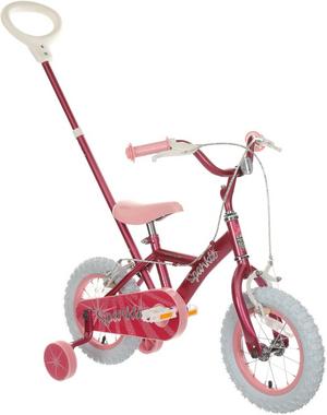 Girls bike 2025 with parent handle