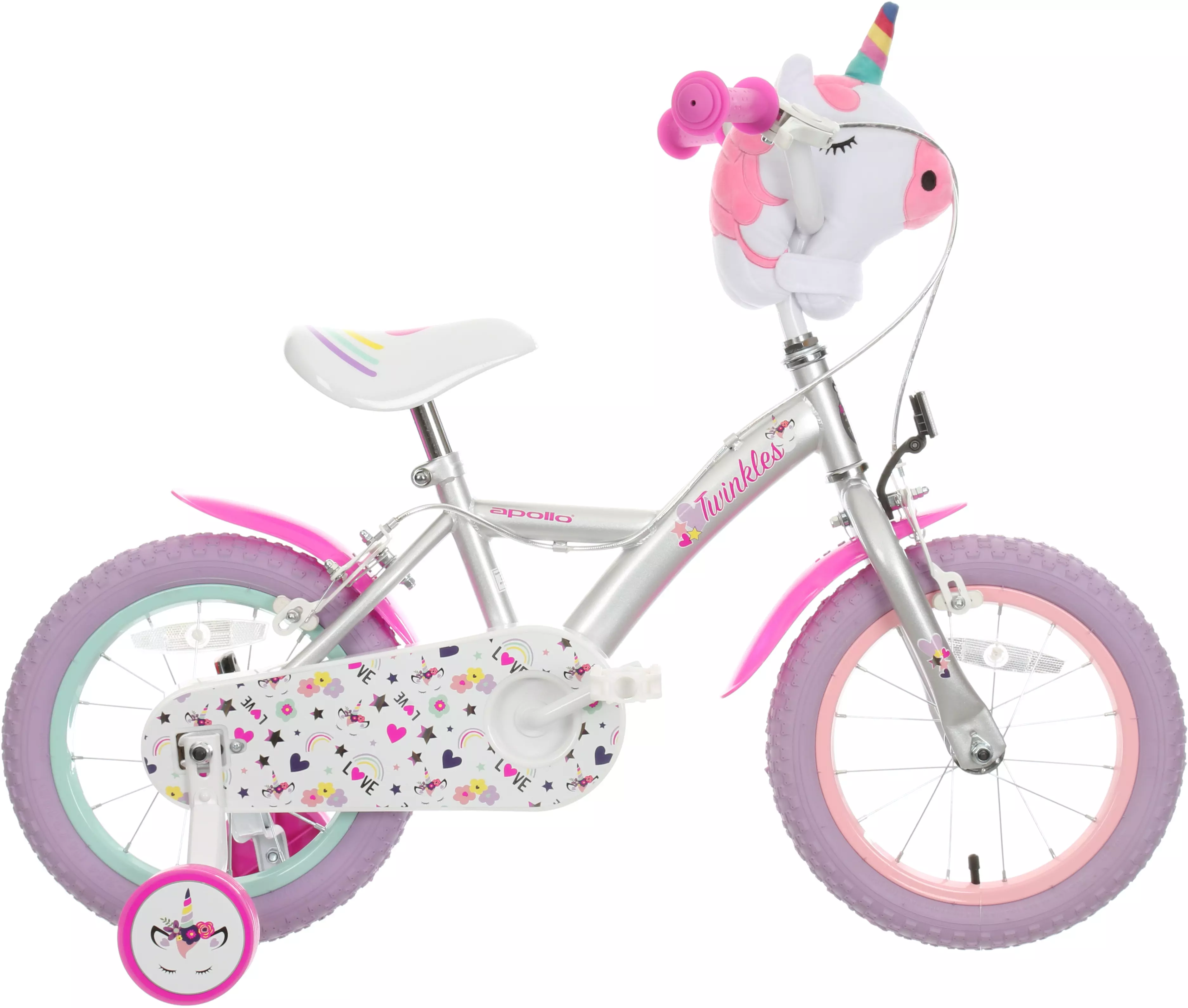 pink childs bike