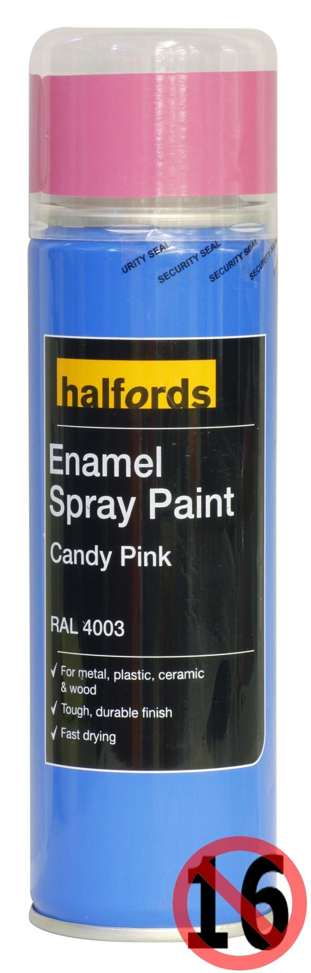 enamel spray paint on plastic