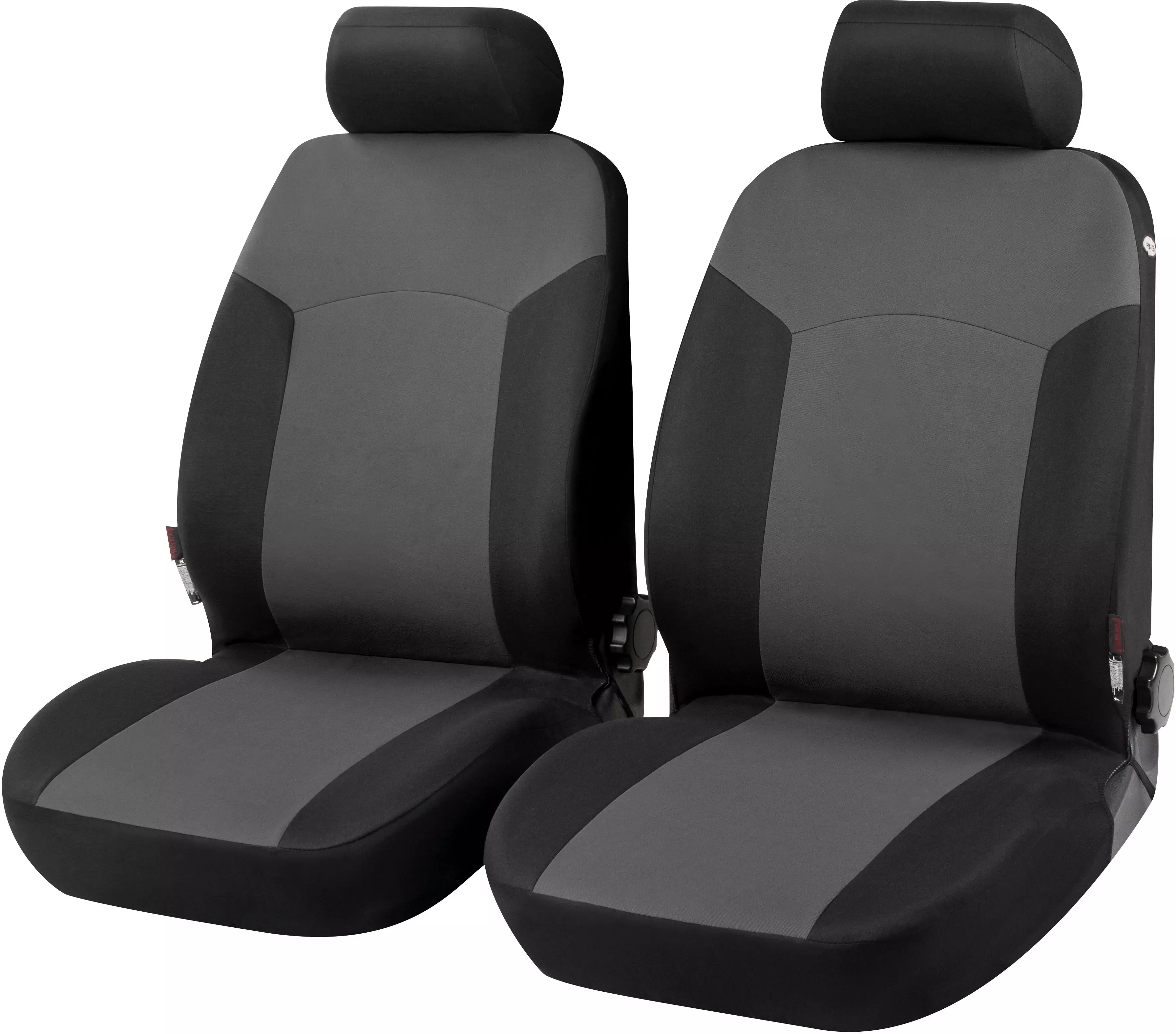 NEW Universal Front Seat Covers for BMW 3 series X3 BLACK WITH GREY PIPING