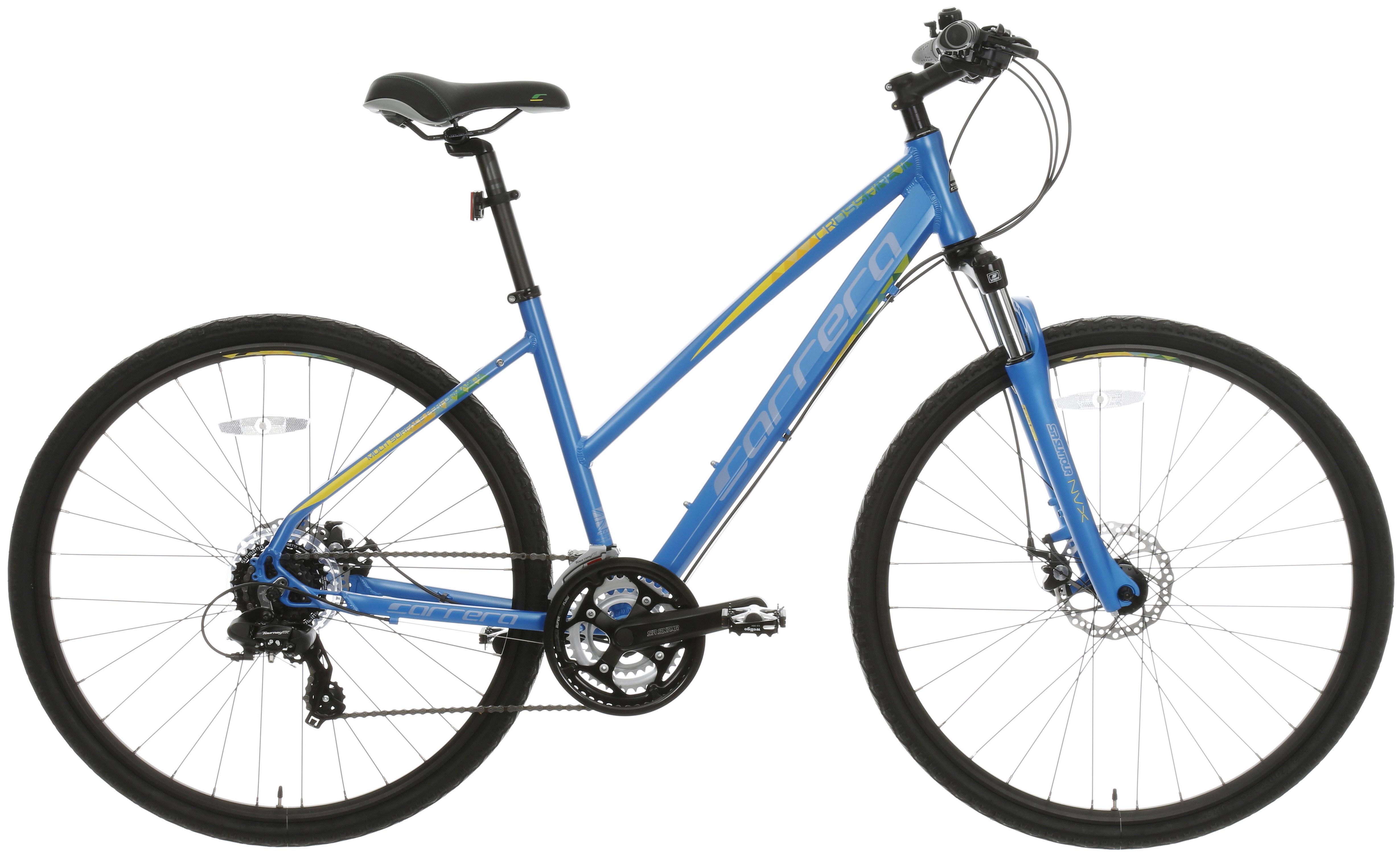 carrera hybrid bike womens