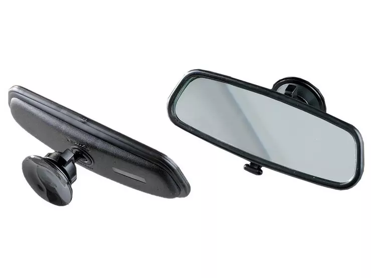 Adjustable Dipping Rear View Mirror Lever Suction Cup Learner Driving Temporary