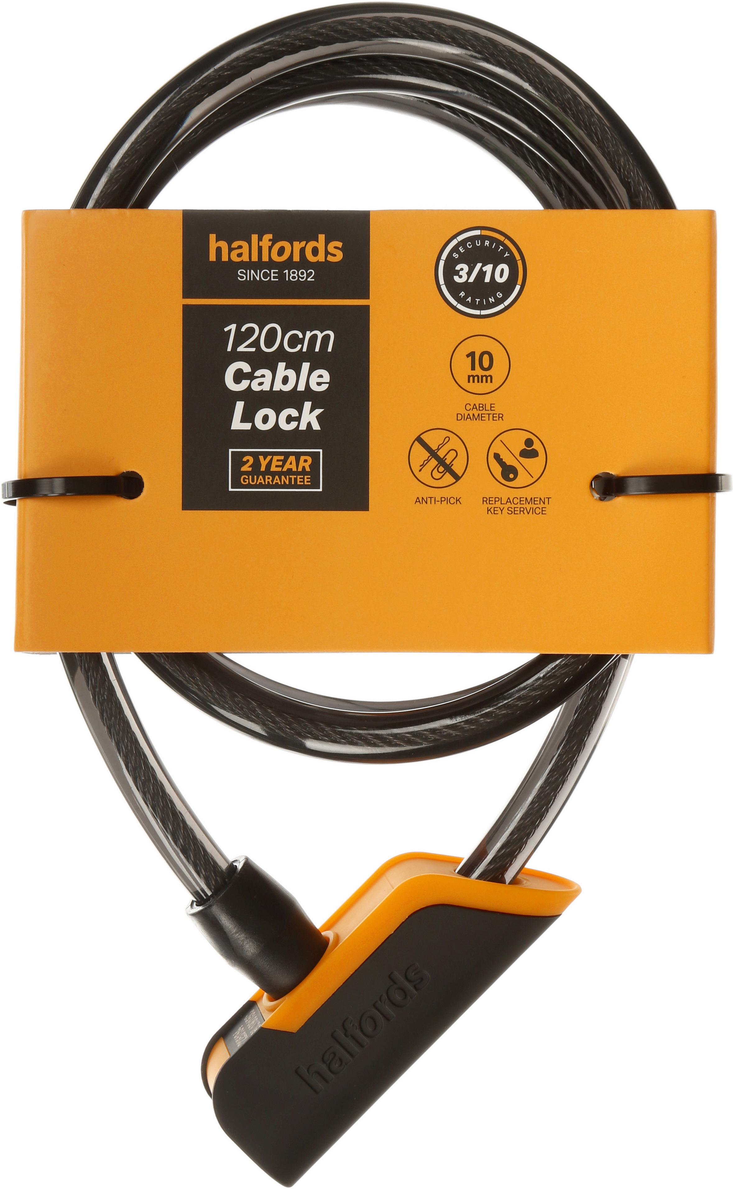 halfords cable lock