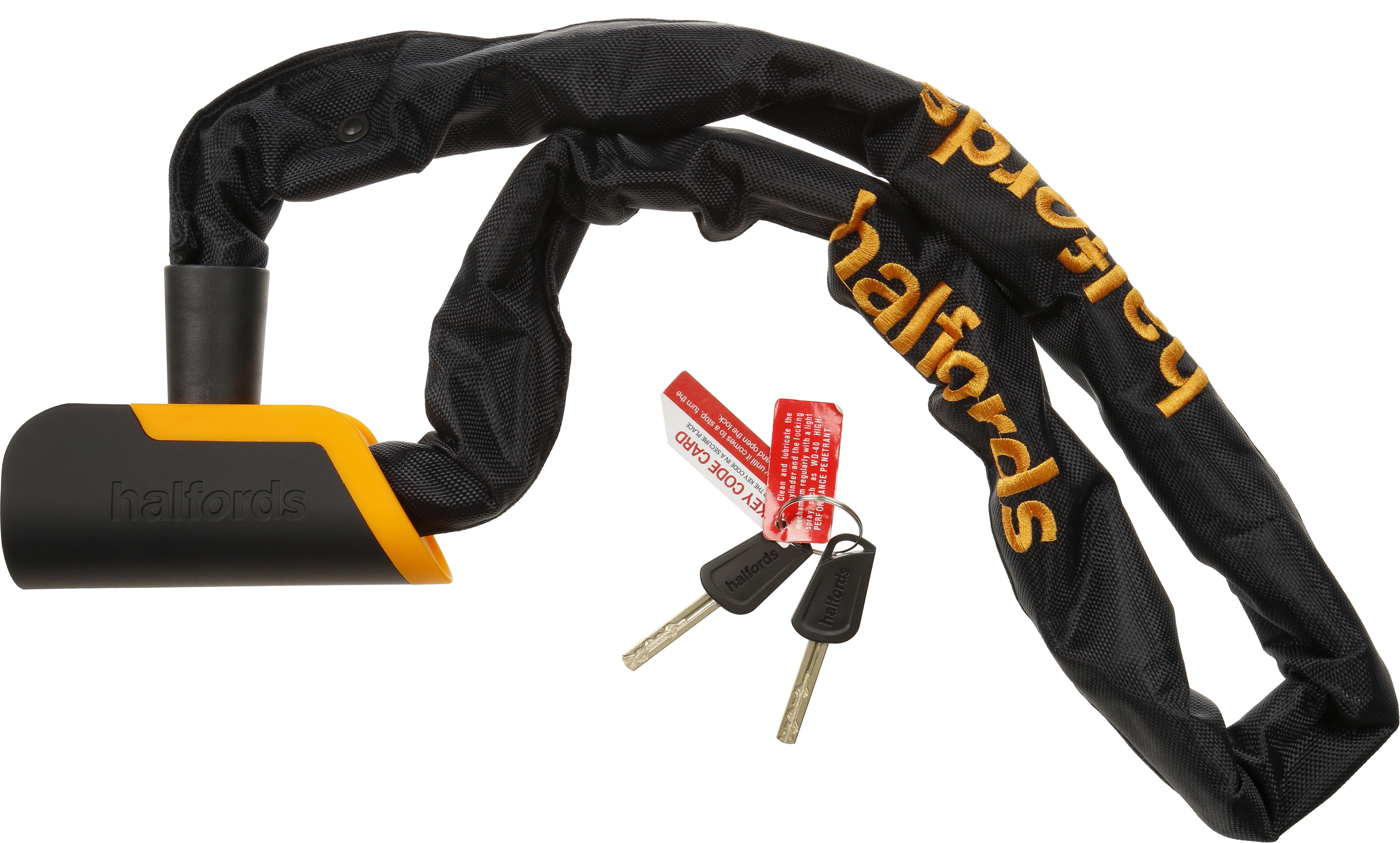 halfords bike locks and chains