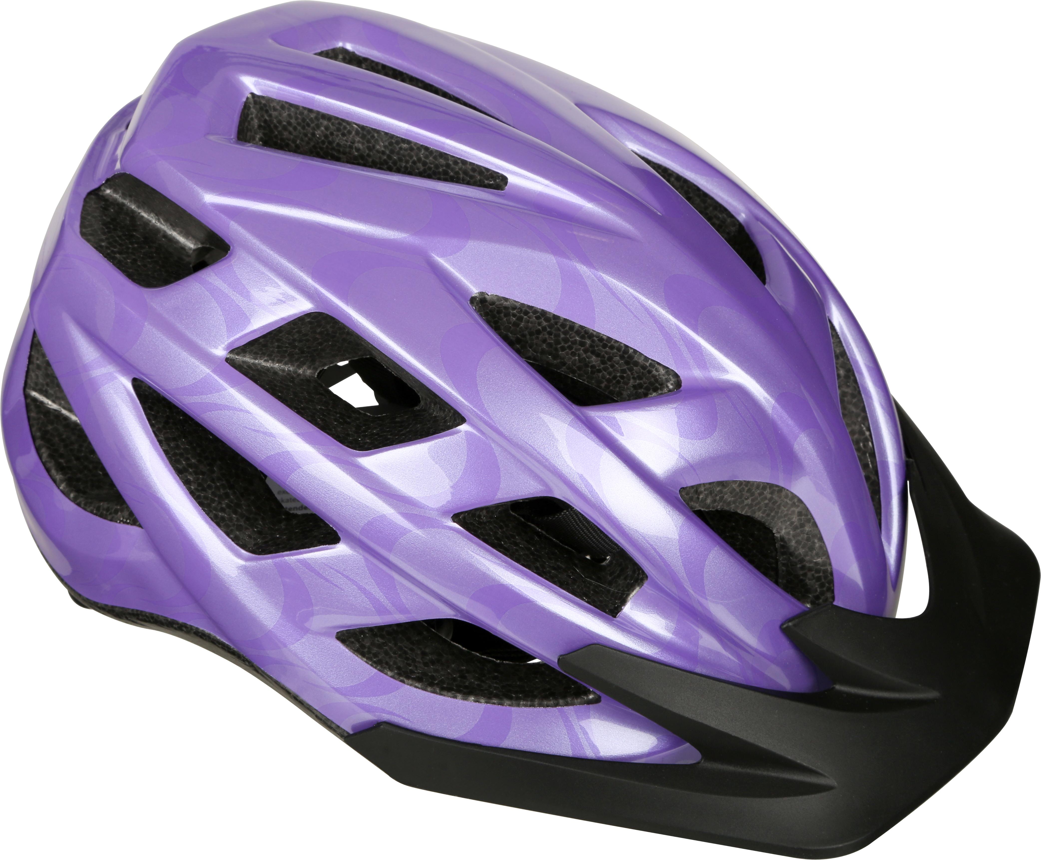 purple kids bike helmet