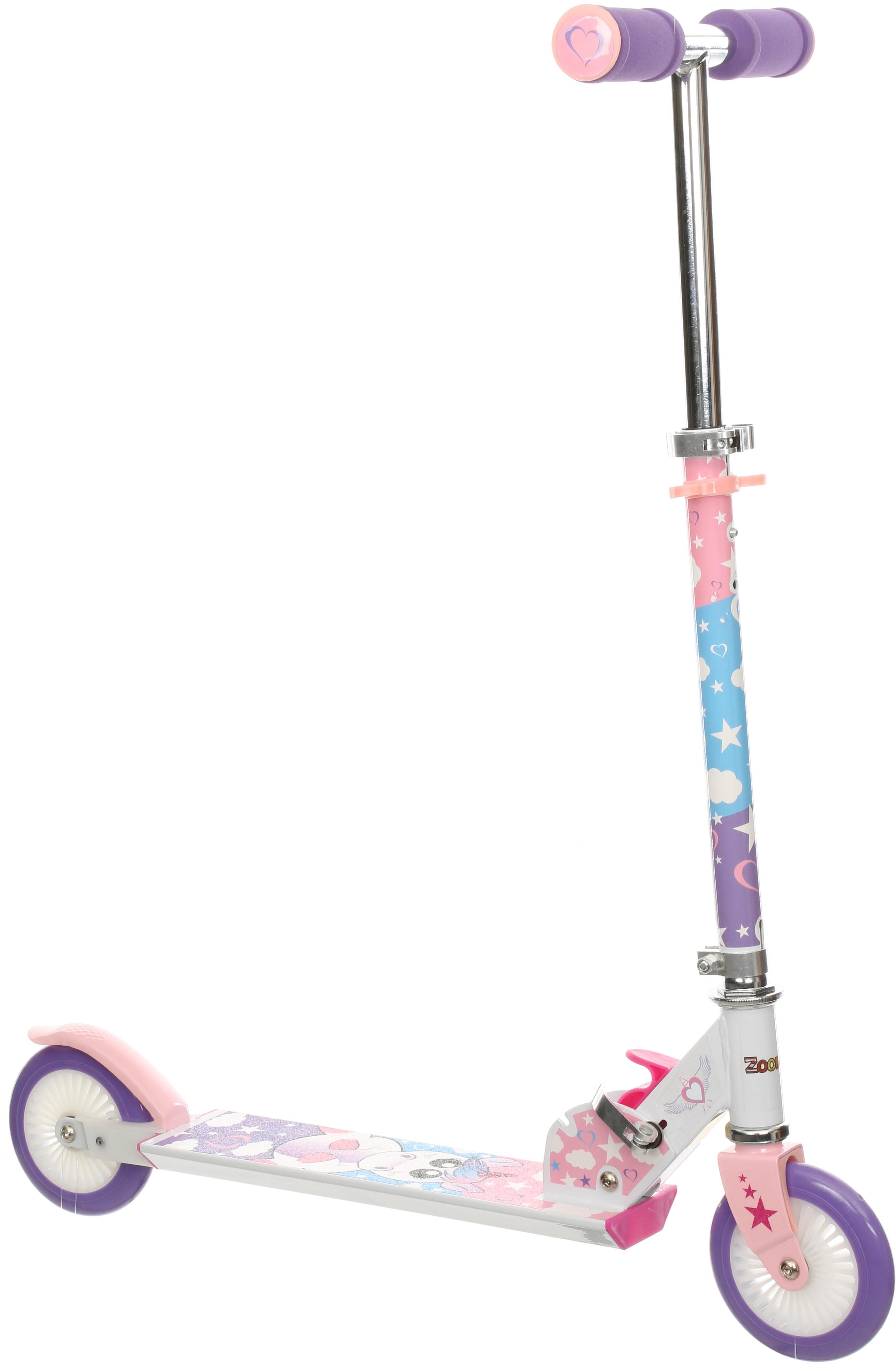 unicorn scooter with 2 light up wheels