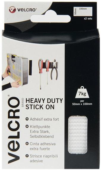 VELCRO Heavy Duty Strips White | Halfords UK