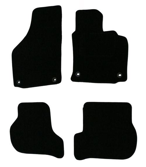 Halfords Ss1388 Vw Golf 5 Car Mats 04 07 Oval Clips Blk