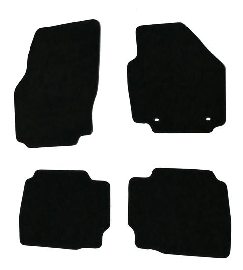 Ford Mondeo MK4 2007 to 2013 Carsio Tailored 4 Piece Rubber Car Mat Set 2 Oval Clips TO FIT 