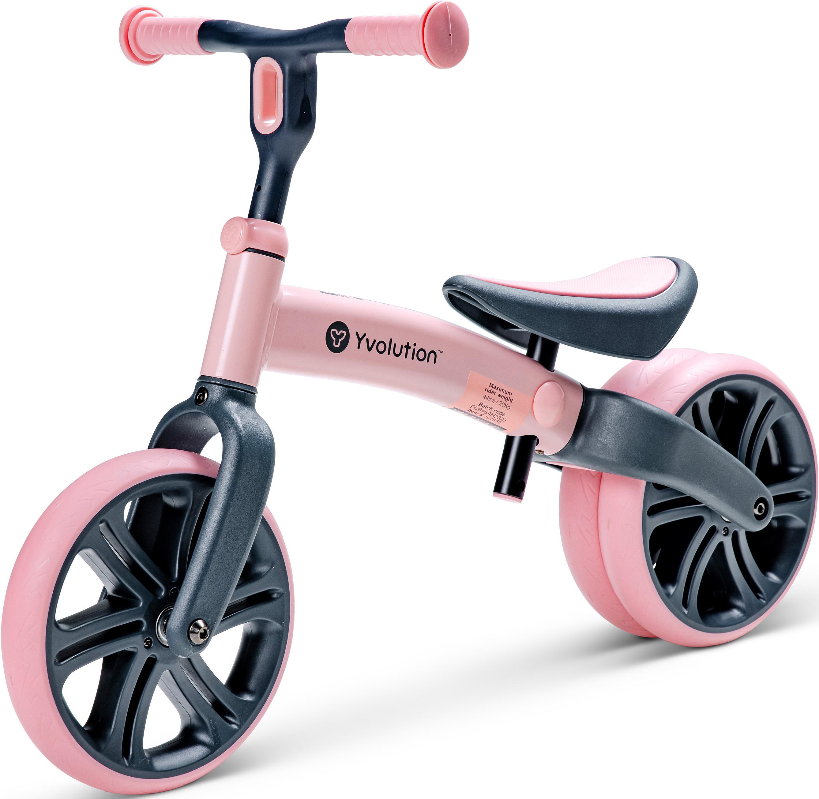y bike balance bike pink