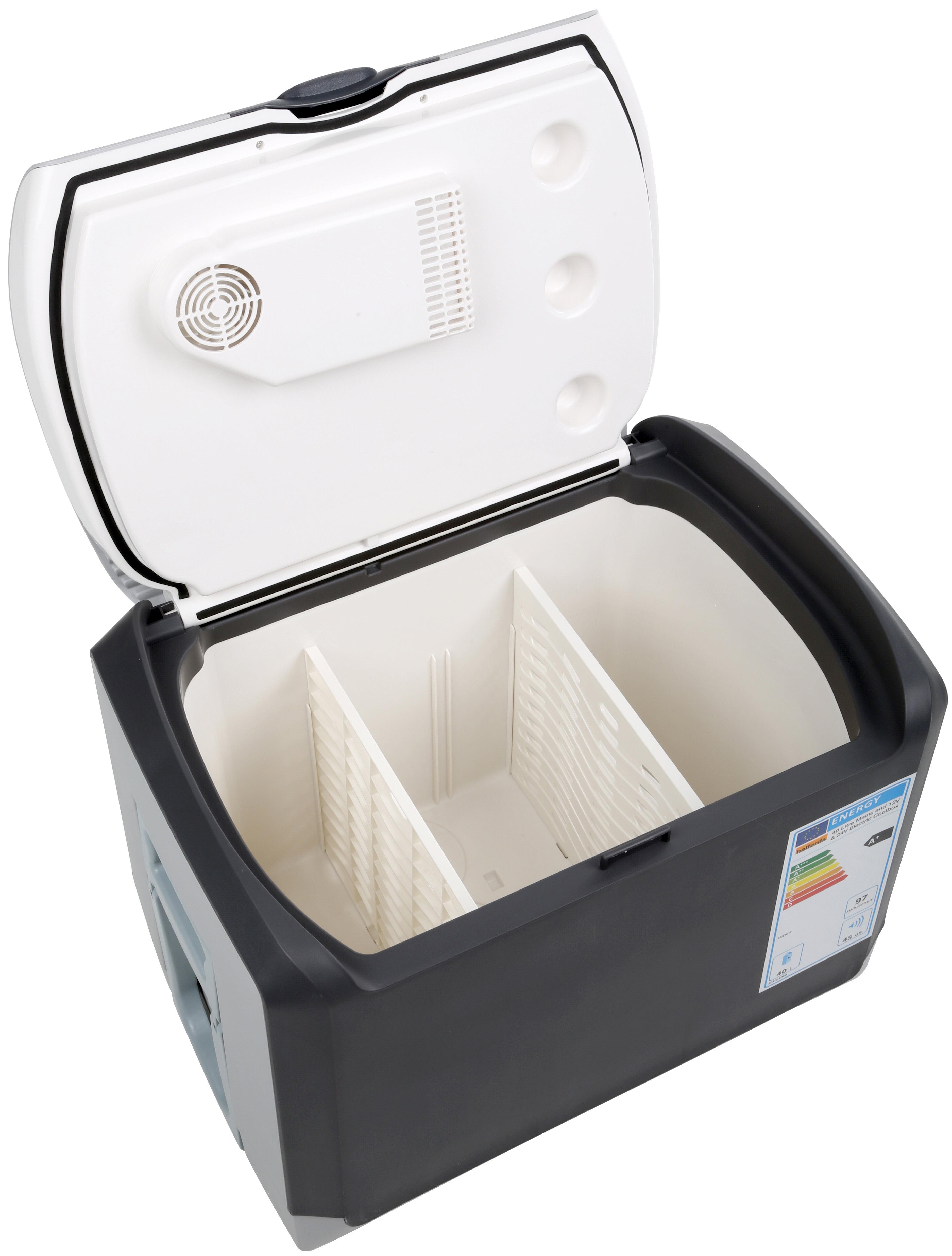 40 litre mains and 12v & 24v electric coolbox