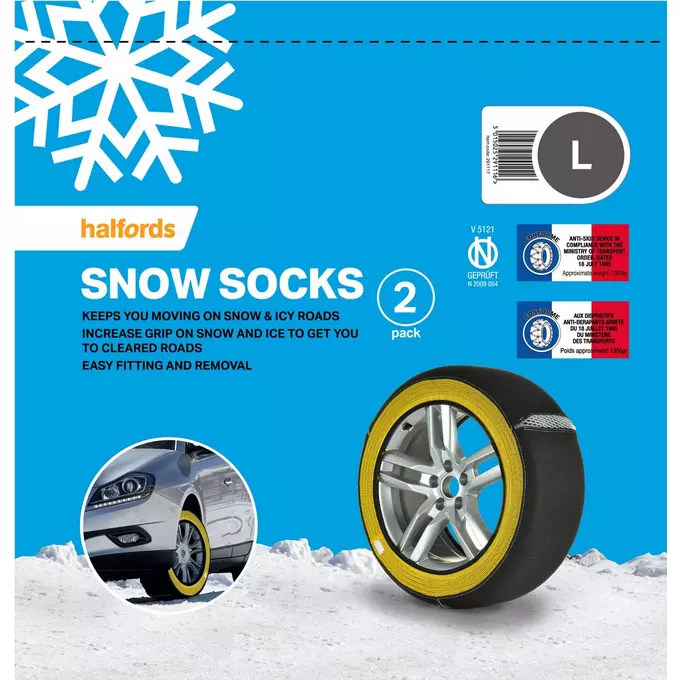 Silknet 80 Car Snow Socks 235//55 R17 235 55 17 Tyre Free Delivery