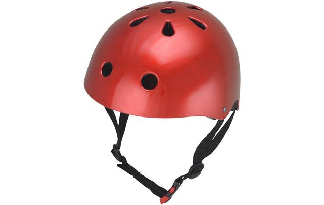 Kiddimoto Metallic Red Helmet - Small 48-53Cm