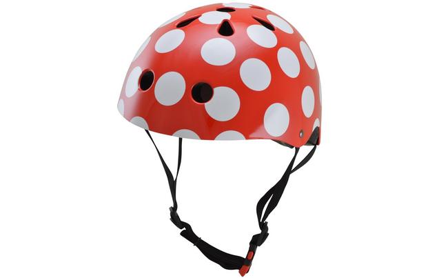 Kiddimoto Red Dotty Helmet - Medium (53-58Cm)
