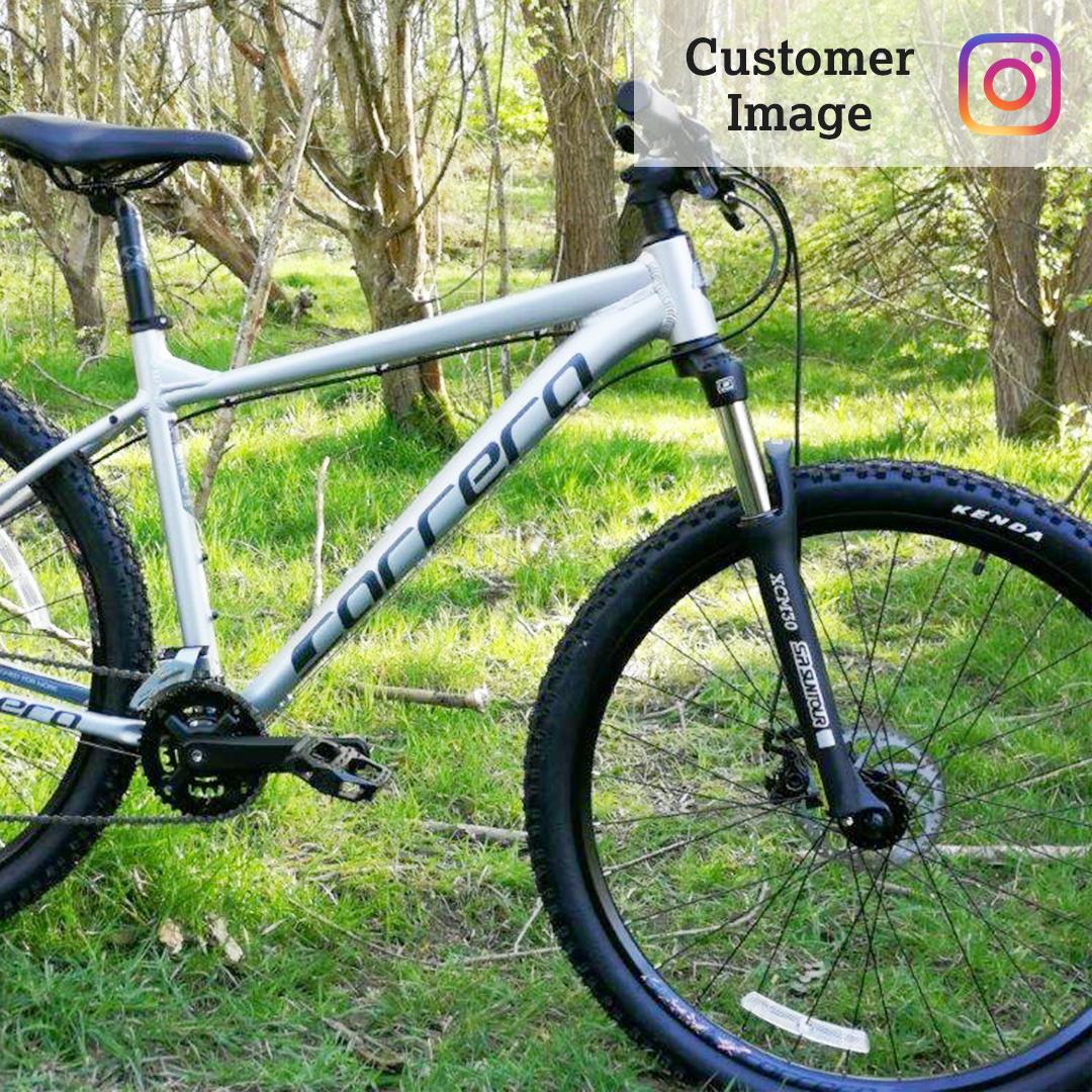 silver carrera mountain bike