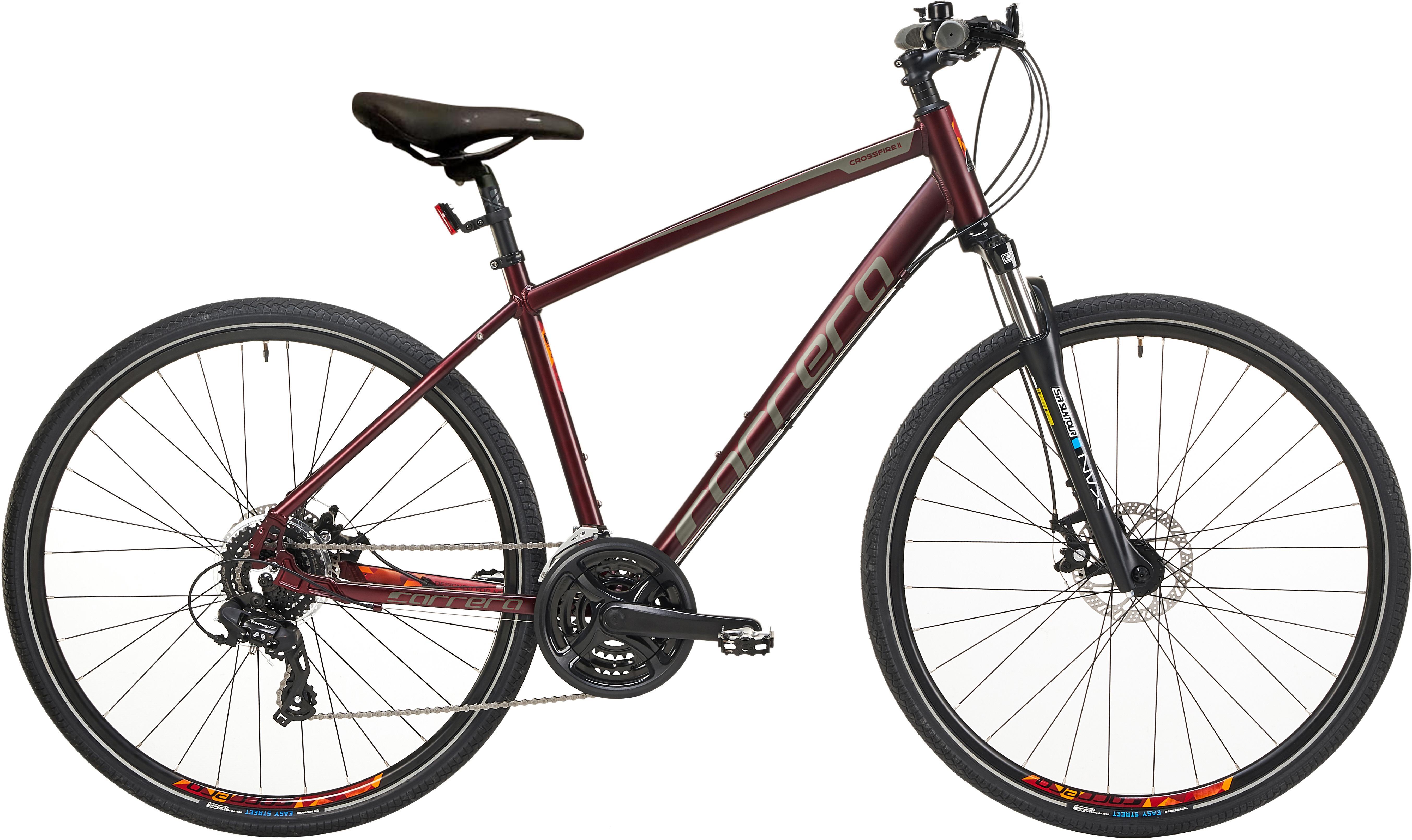 carrera hybrid bike halfords