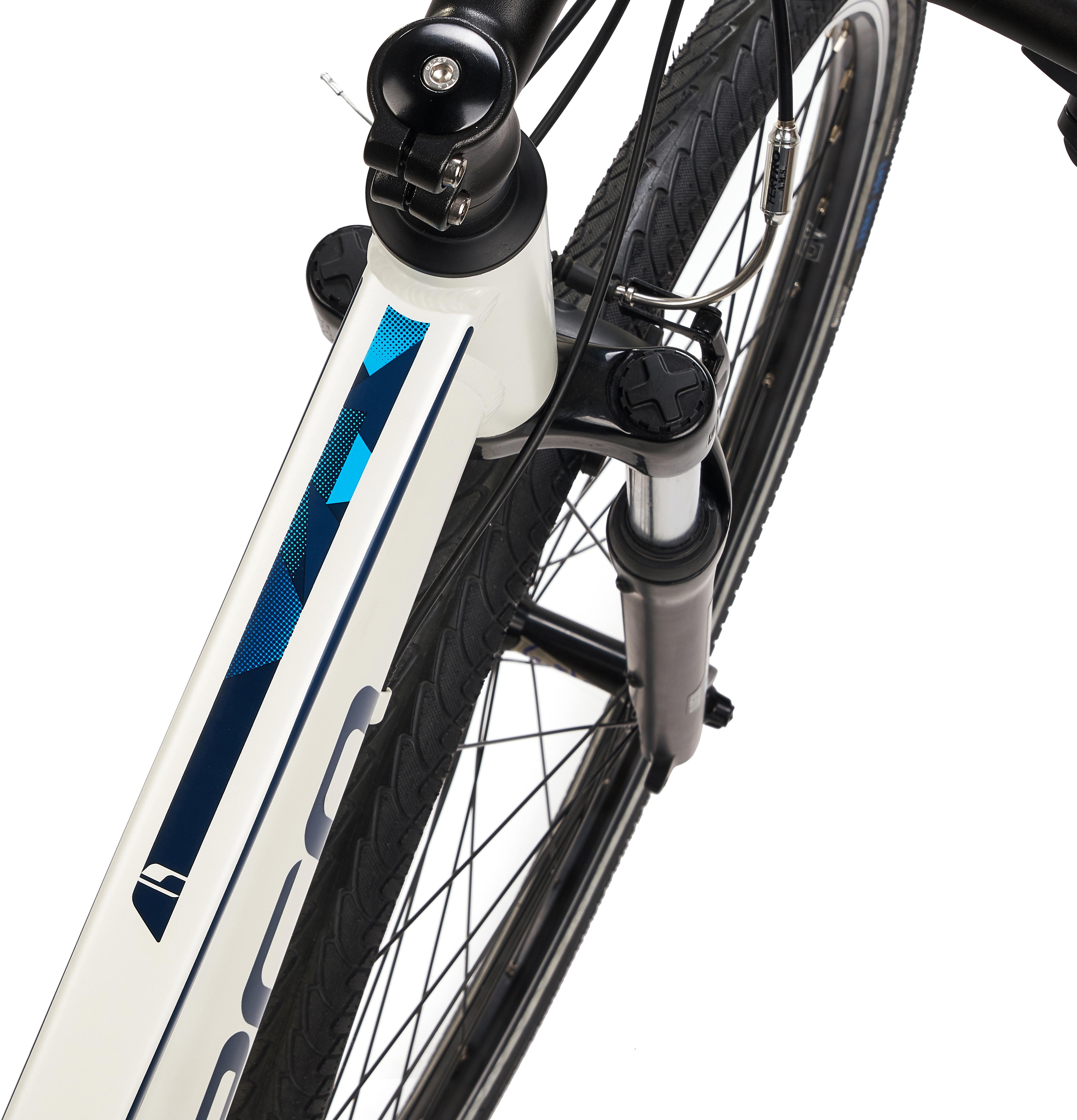 white womens hybrid bike