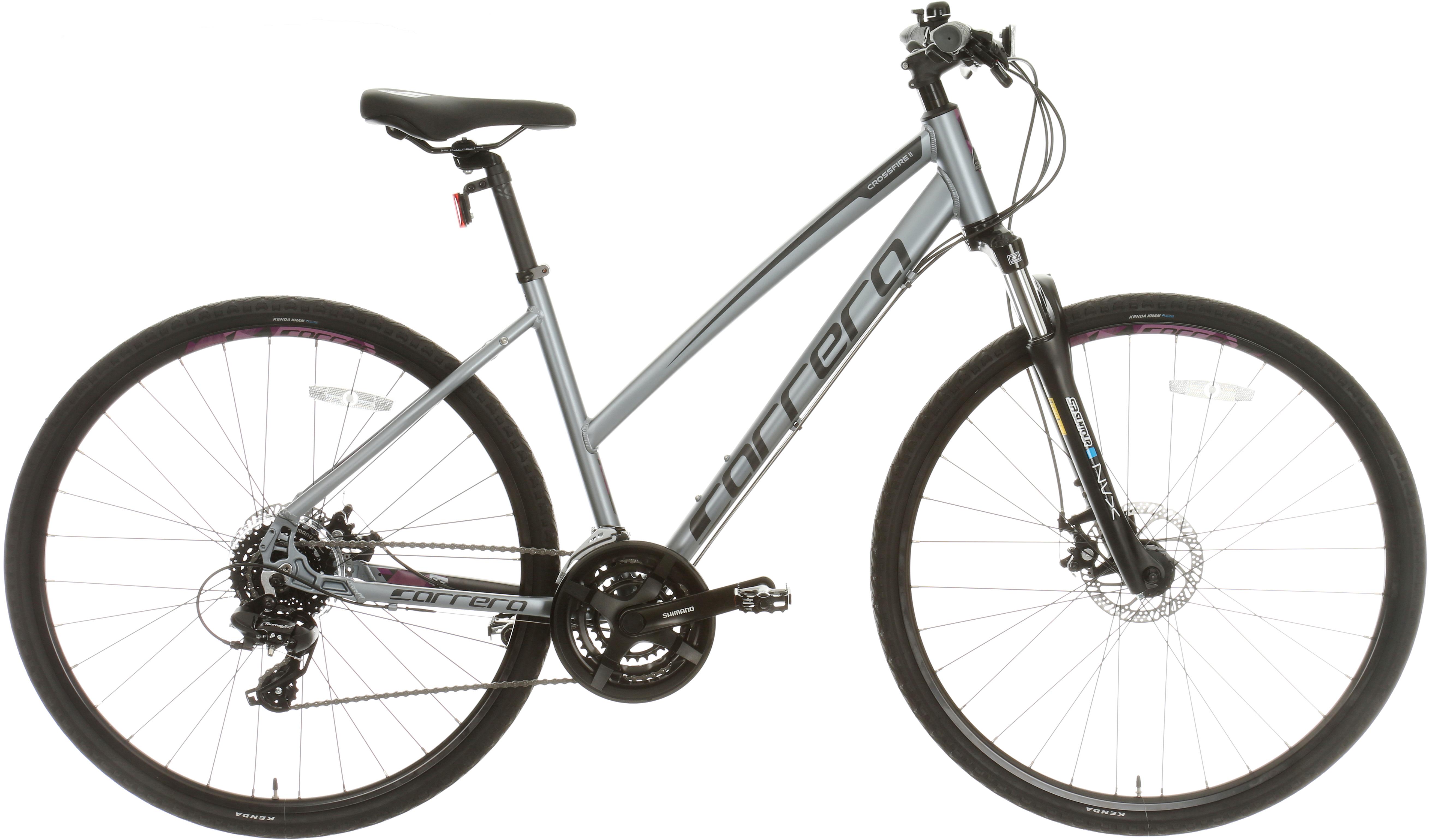 carrera hybrid bike womens