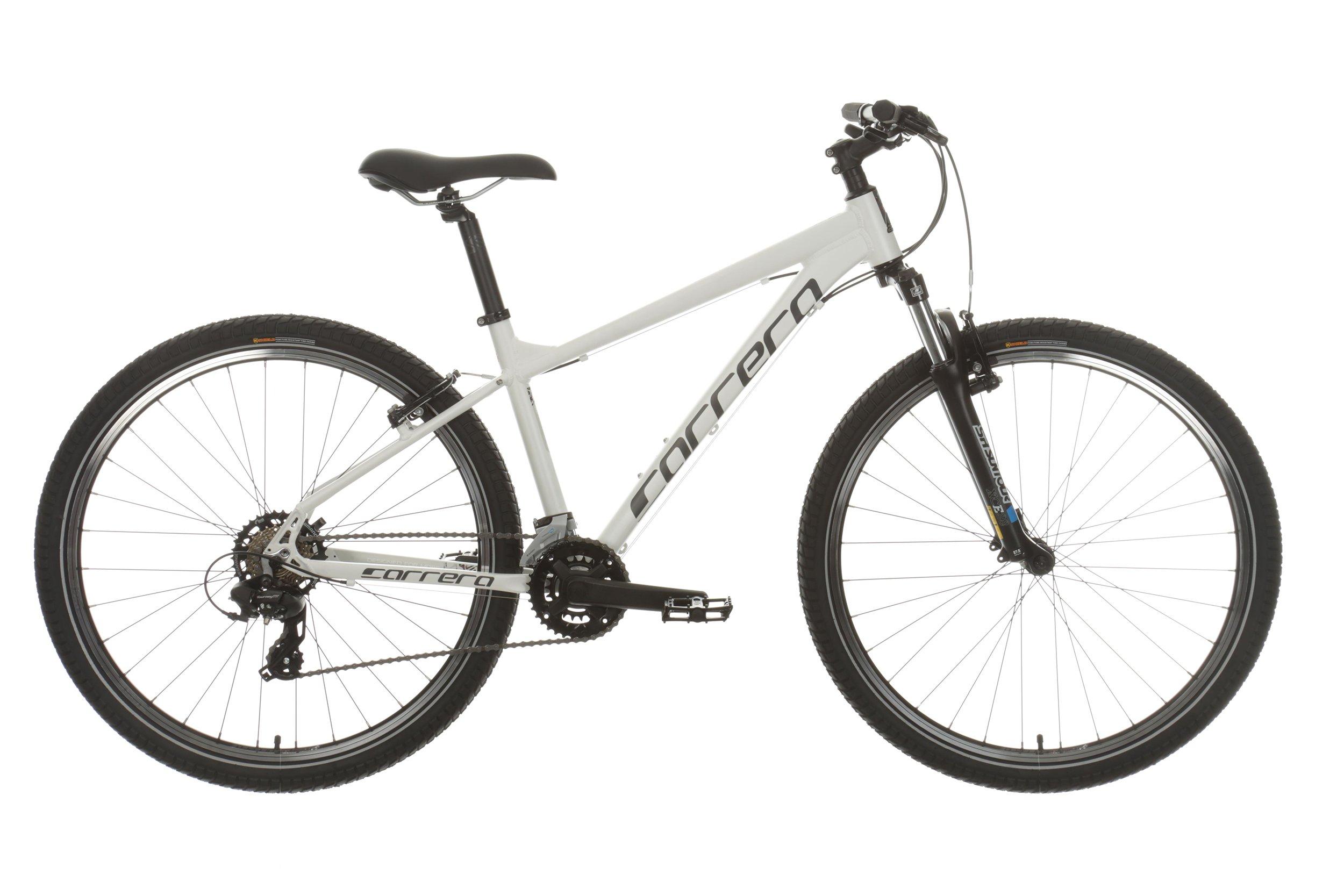 white carrera bike halfords