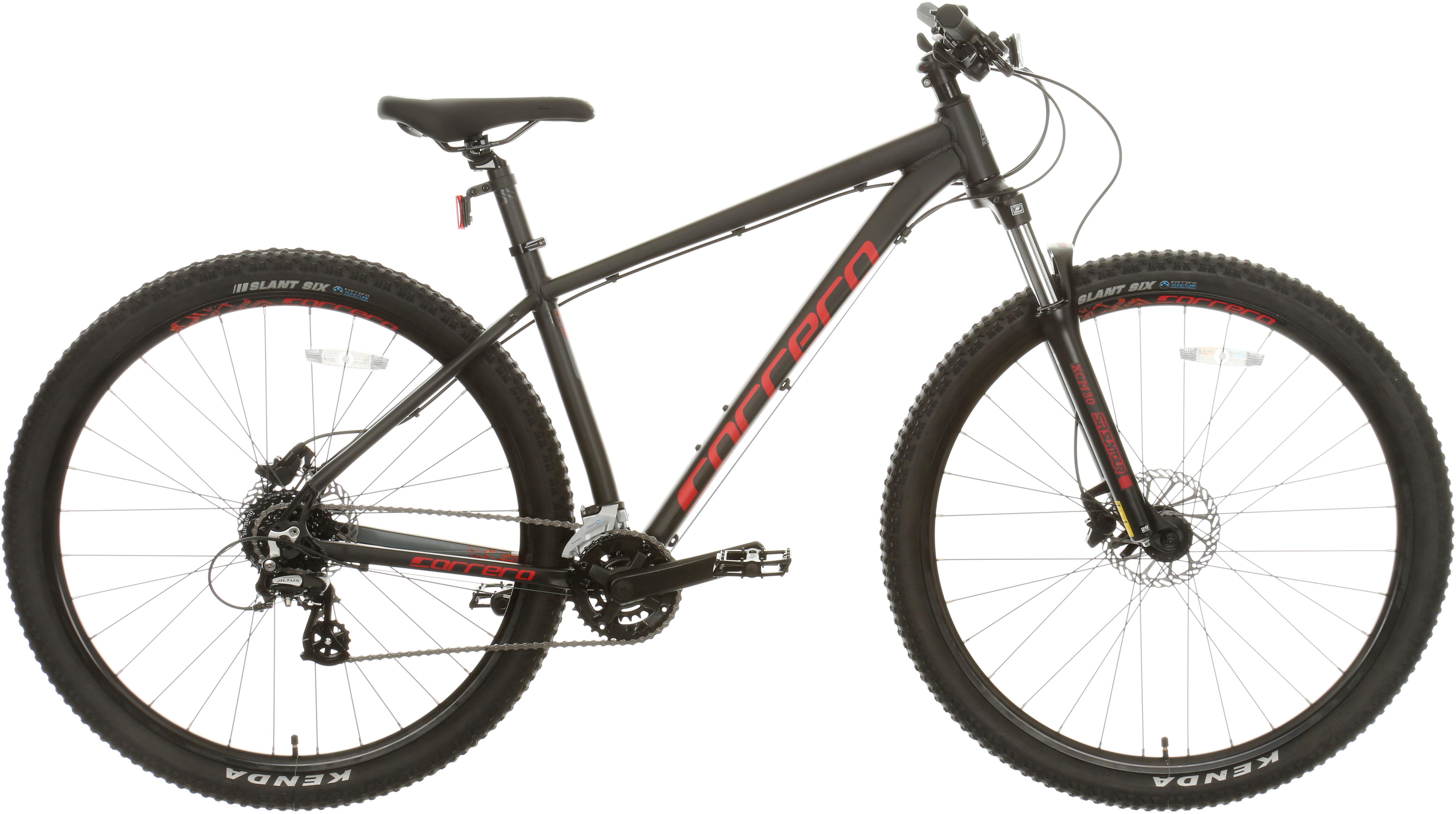 carrera mountain bike red and black