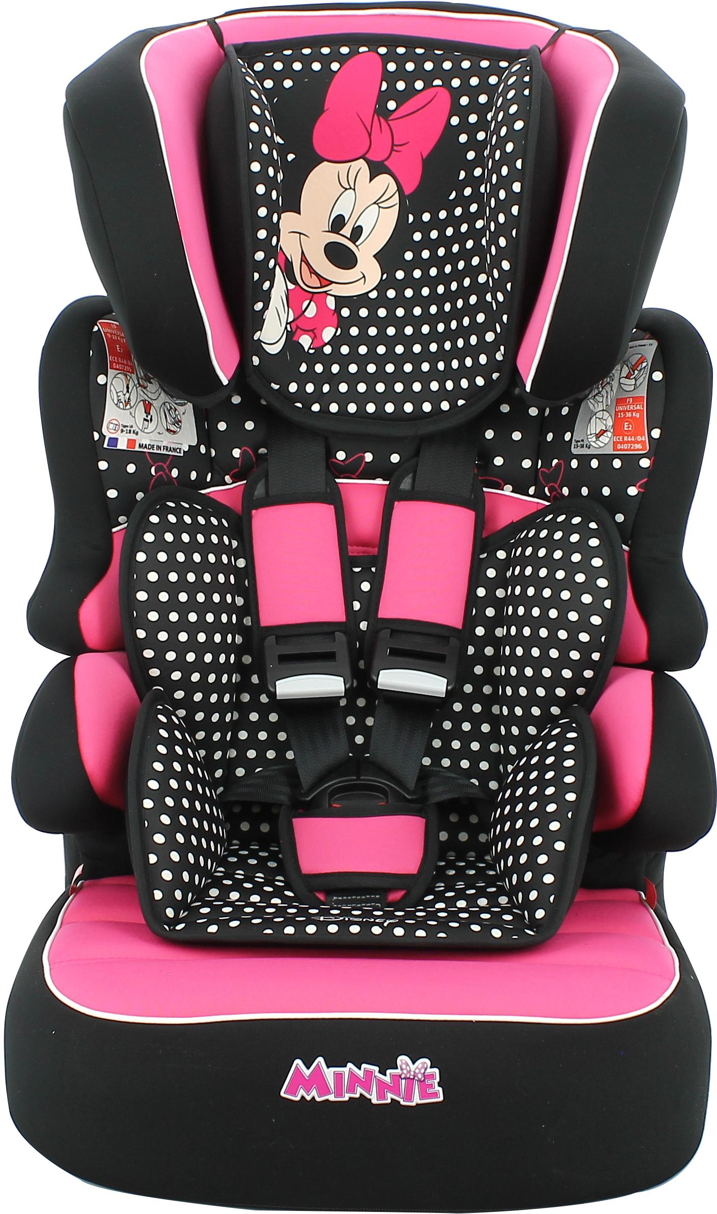 minnie mouse car seat halfords