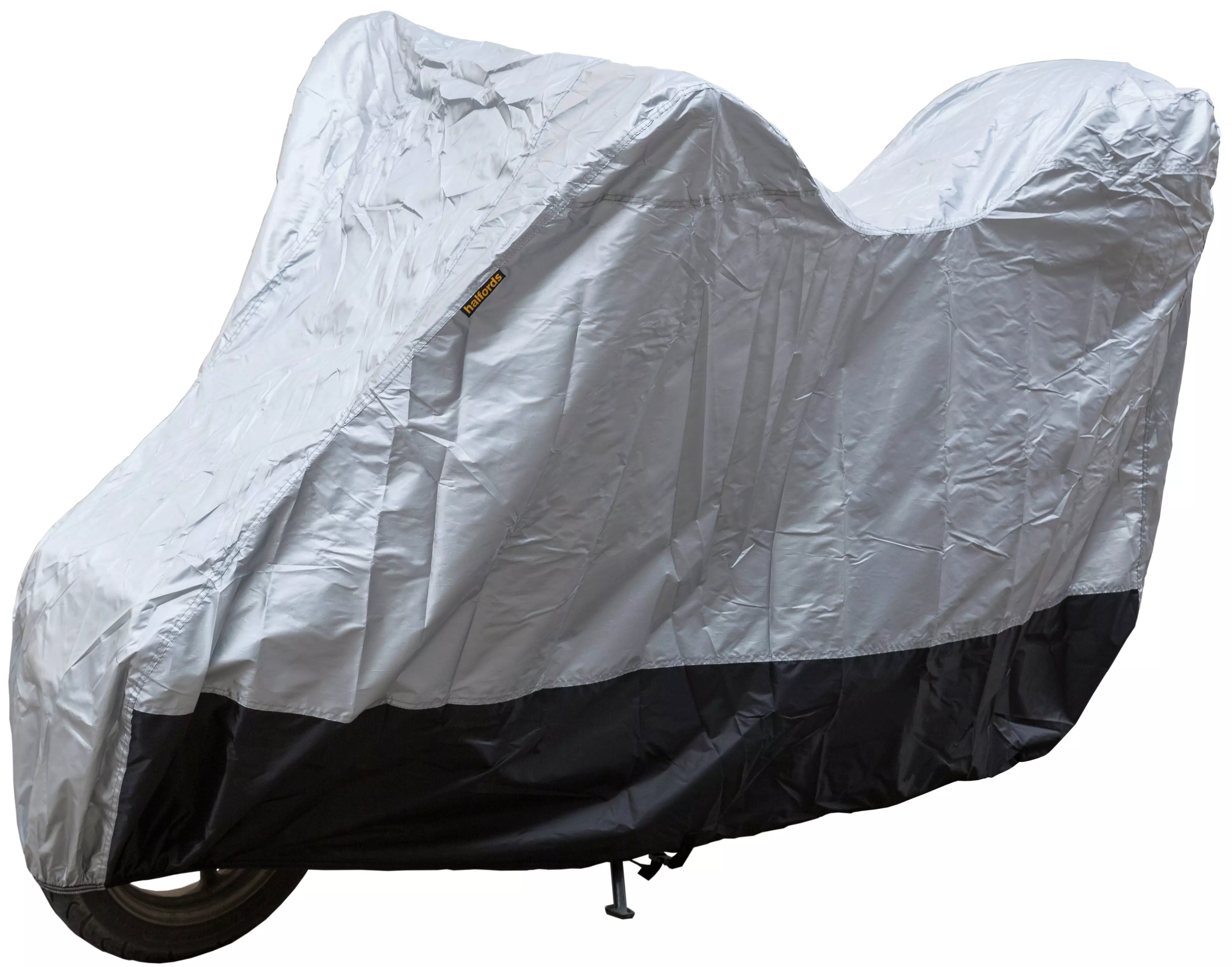motorcycle with cover