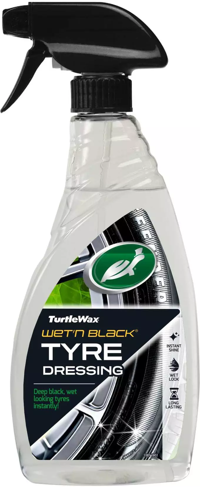 Turtle Wax Wet N Black Tyre Dressing 500ml Halfords Uk