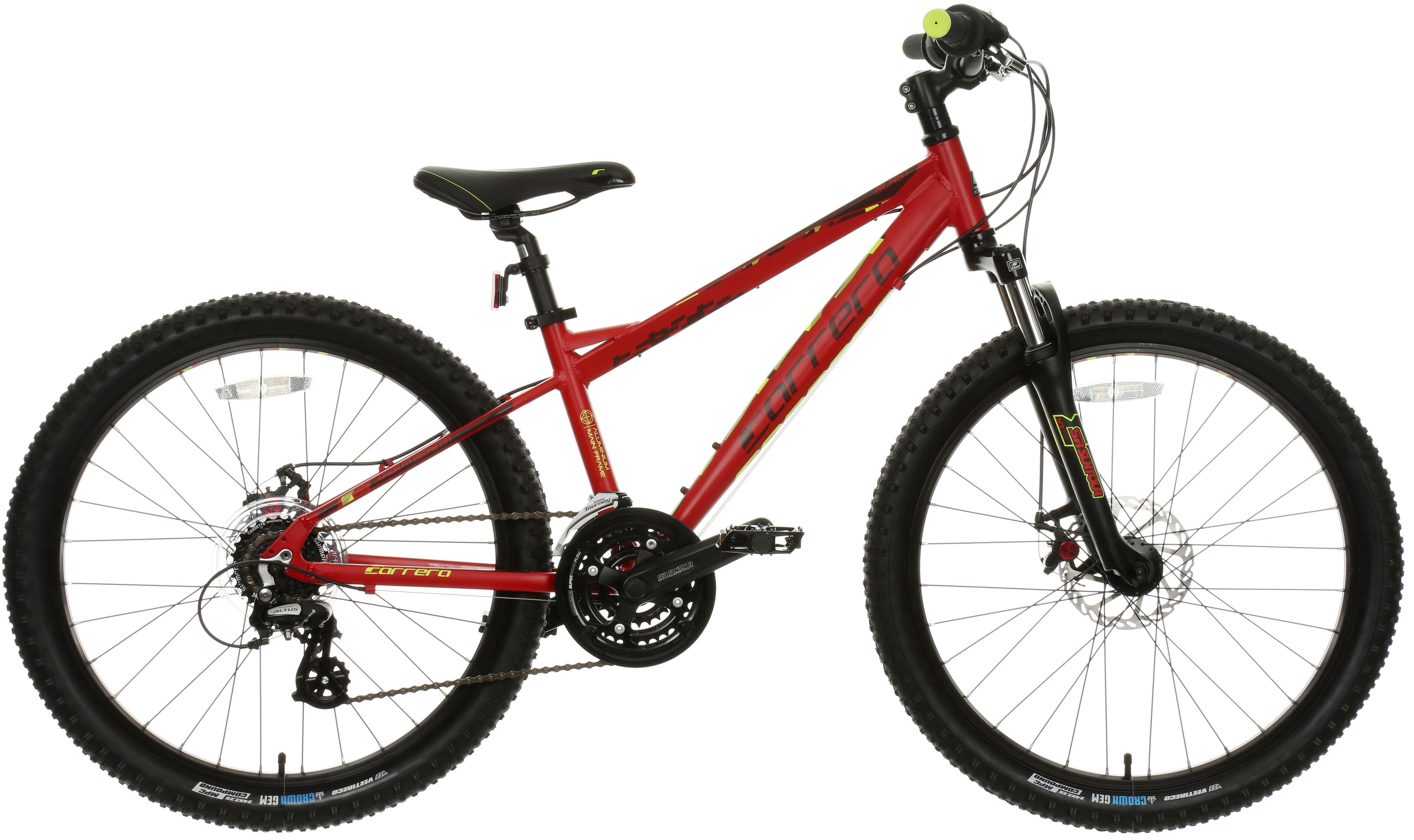 boys red mountain bike