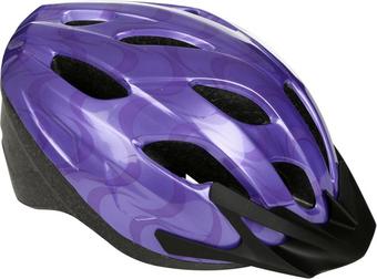 Halfords Purple Swirls Kids Bike Helmet (54-58cm) | Halfords UK