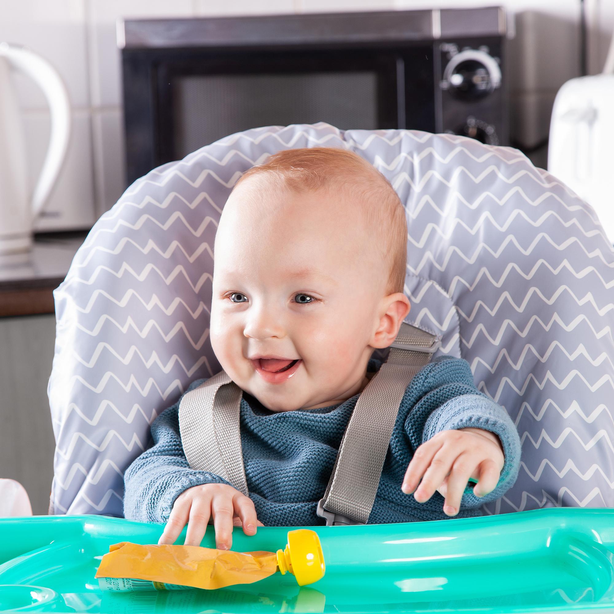 feed me deli peppermint trail highchair