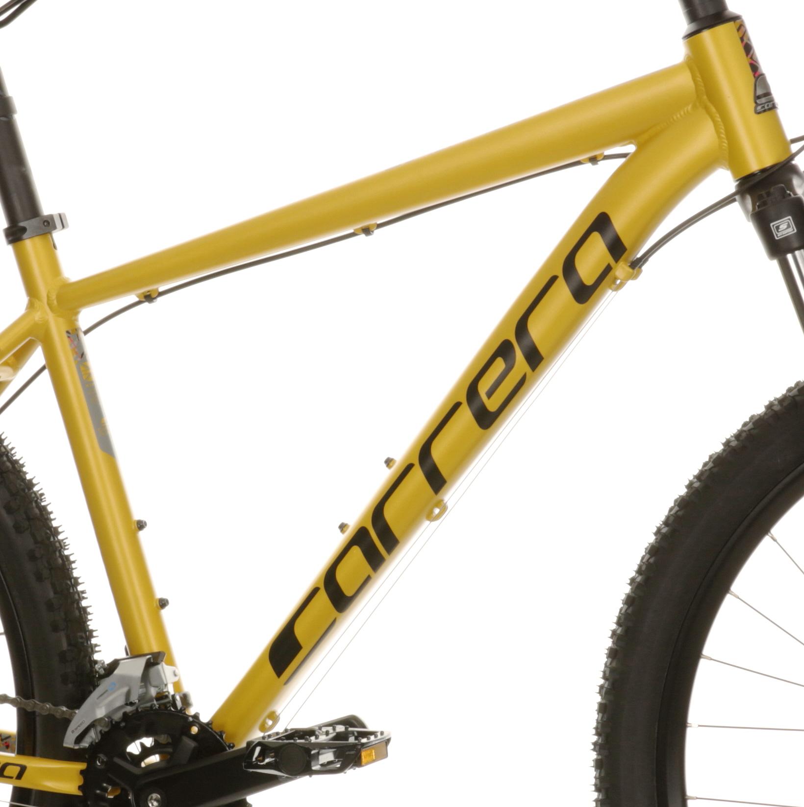 yellow carrera mountain bike