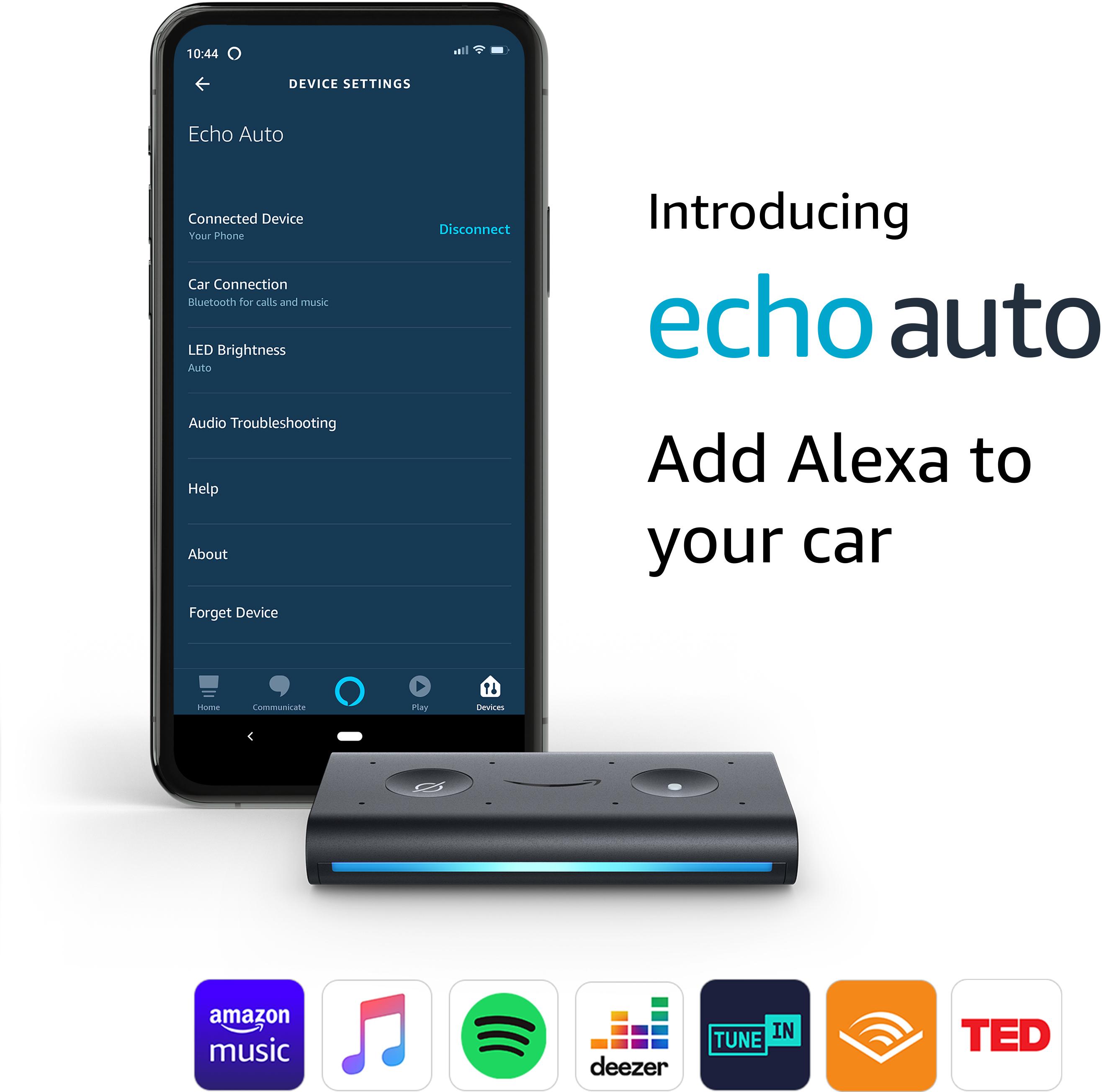 can you play alexa in your car