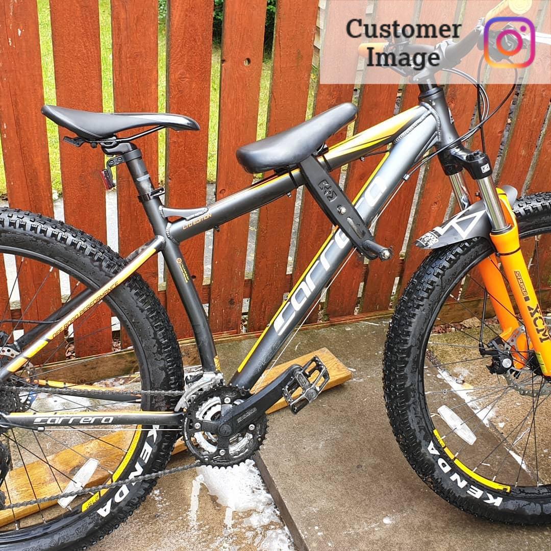 orange carrera mountain bike