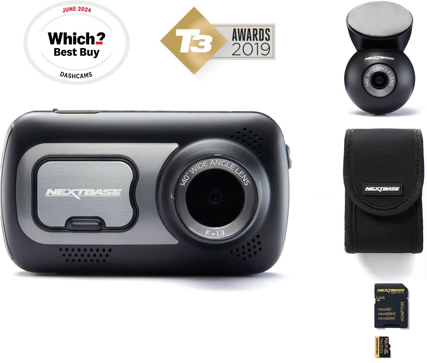 NEXTBASE 522GW Dash Cam Front and Rear Camera Small with App