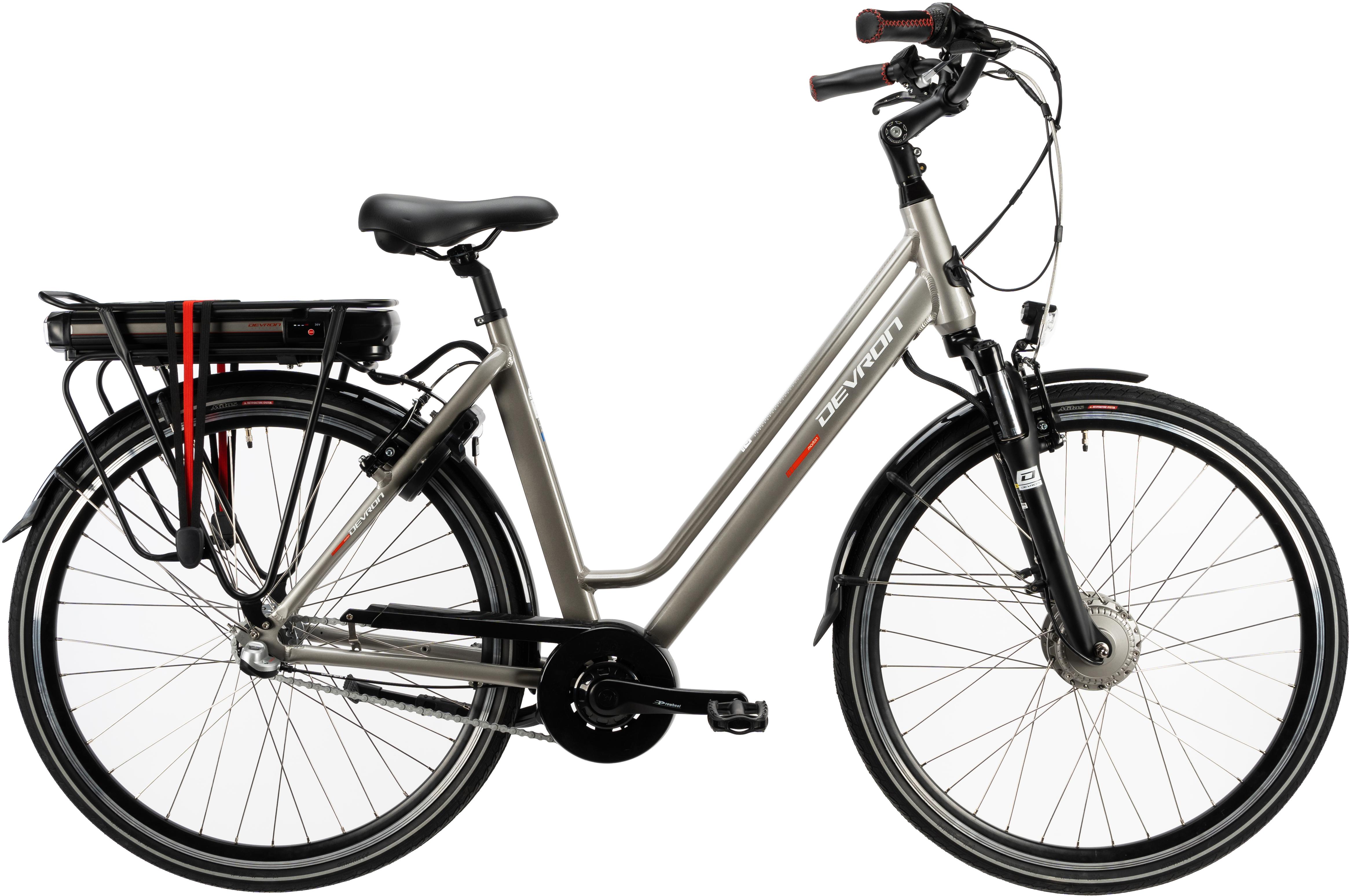 Devron Womens City Electric Bike 2020 - 26 Inch Wheel - 49Cm (Grey)