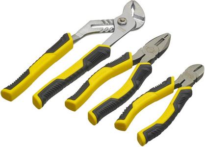 Stanley 3-Piece Control Grip Plier Set