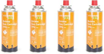 pack 4 butane gas cartridges