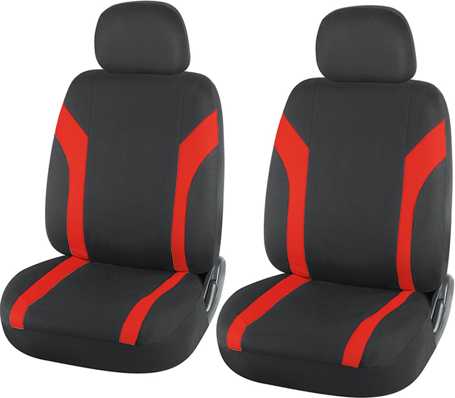 Halfords Essential Seat Cover Black/Red 