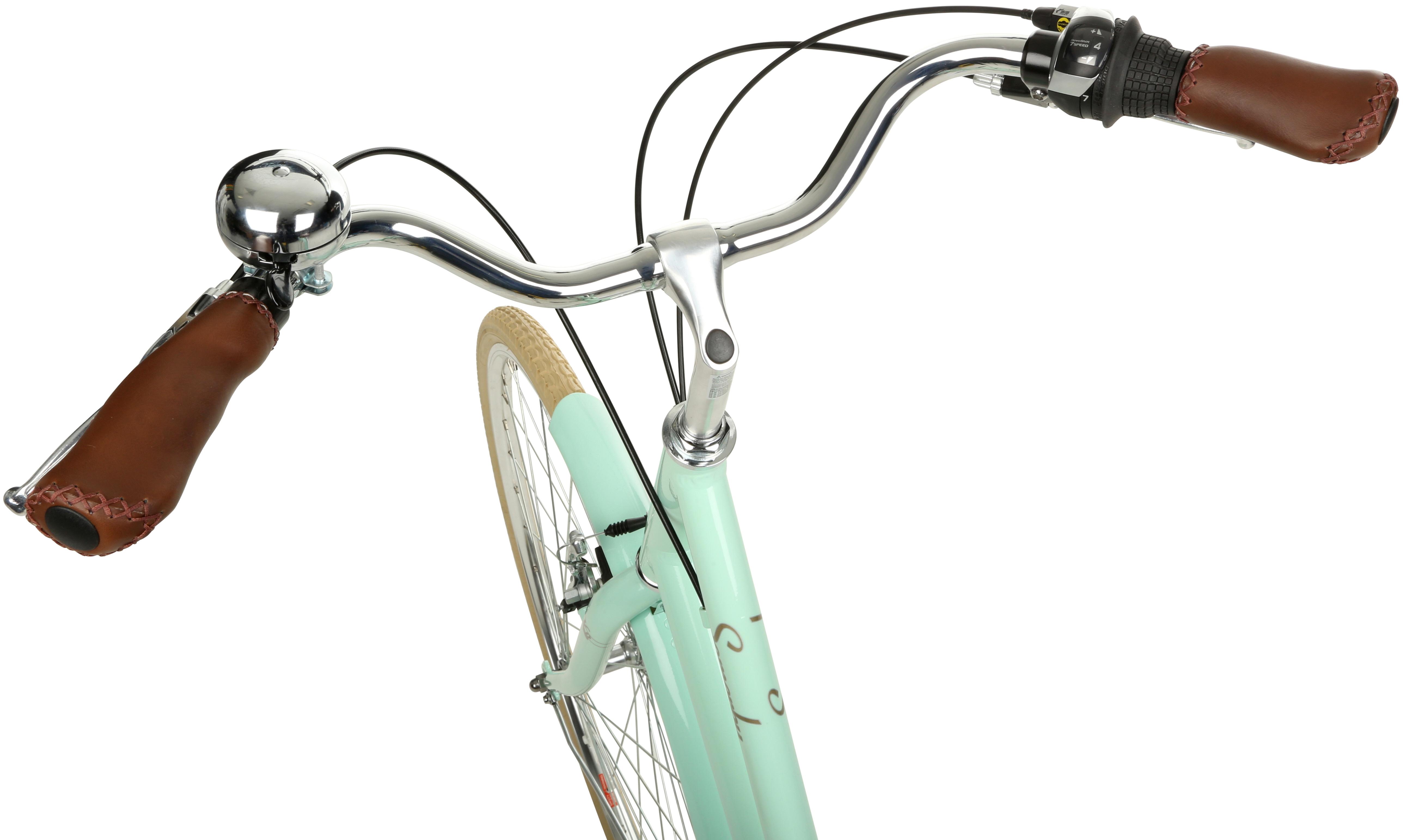 mint green hybrid bike