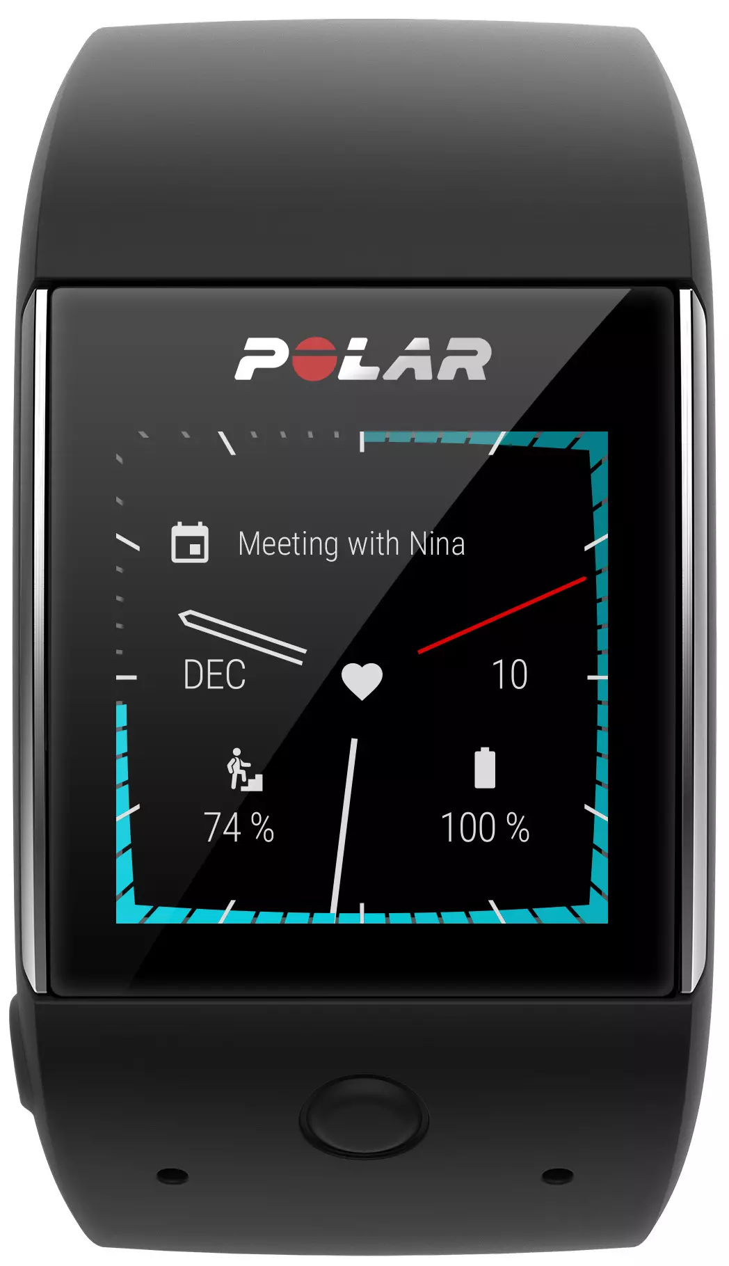 polar m600 black screen